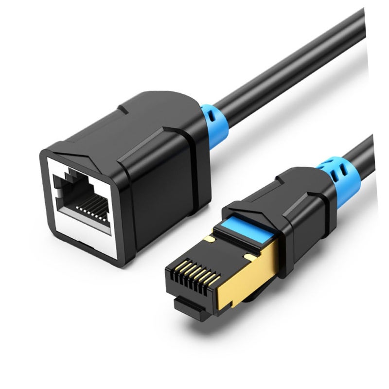 Uonlytech Ethernet LAN Extension Cable Male to Female Connector 1 Gbps for Stable Gaming Streaming and Faster Downloads - Image 4